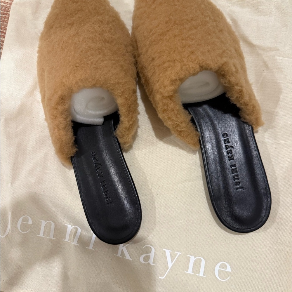 Jenni Kayne Tan Shearling Mule